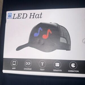 Black LED Hat